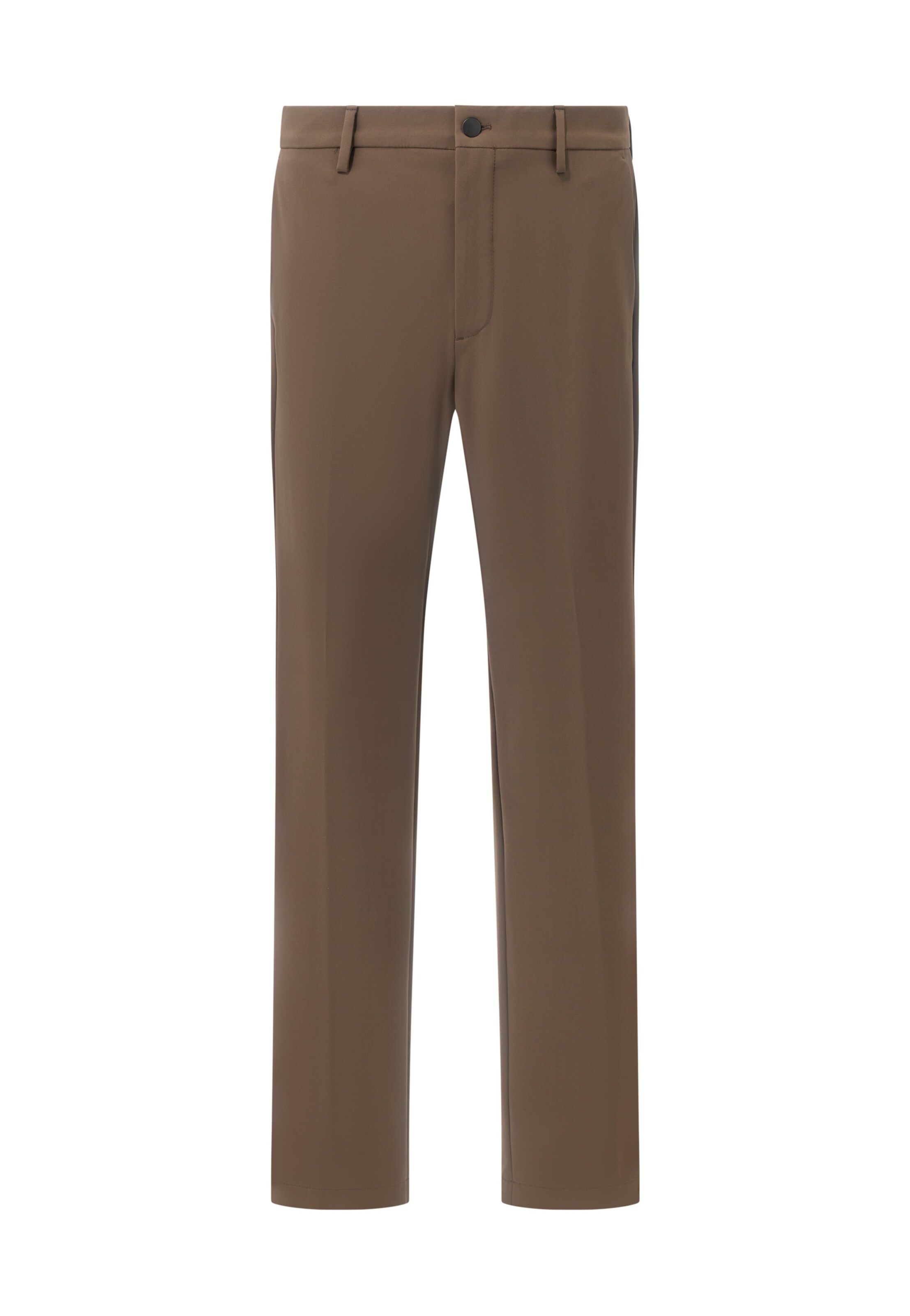 Boggi Milano Slimfit Pantalon in Bruin: voorkant