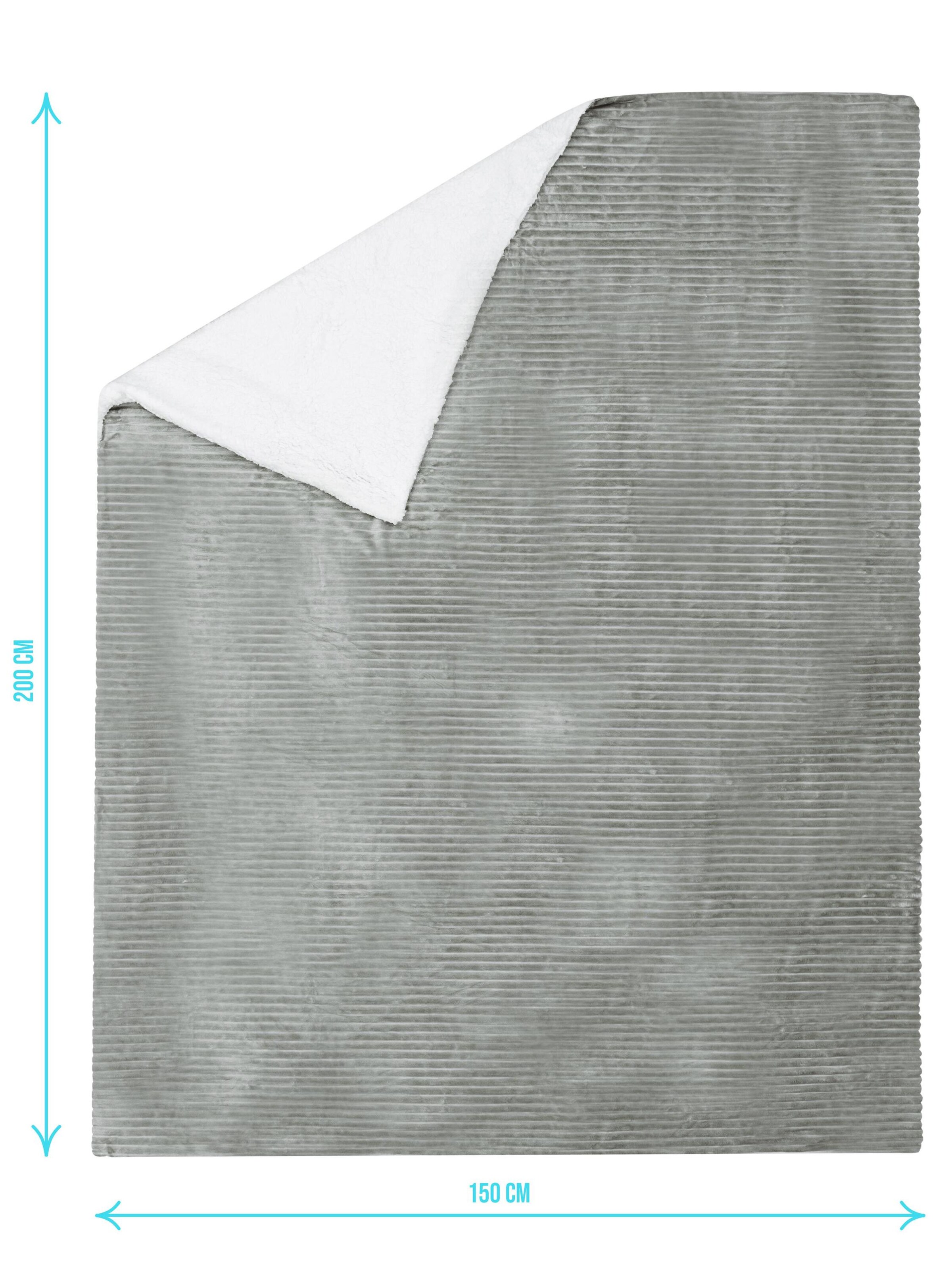 Couvertures 'Ezeiza' Aspero en gris