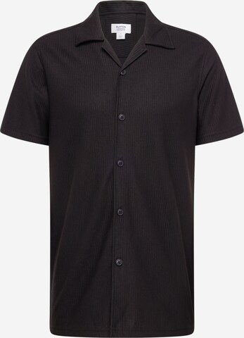 BURTON MENSWEAR LONDON Slim fit Skjorta i svart: framsida