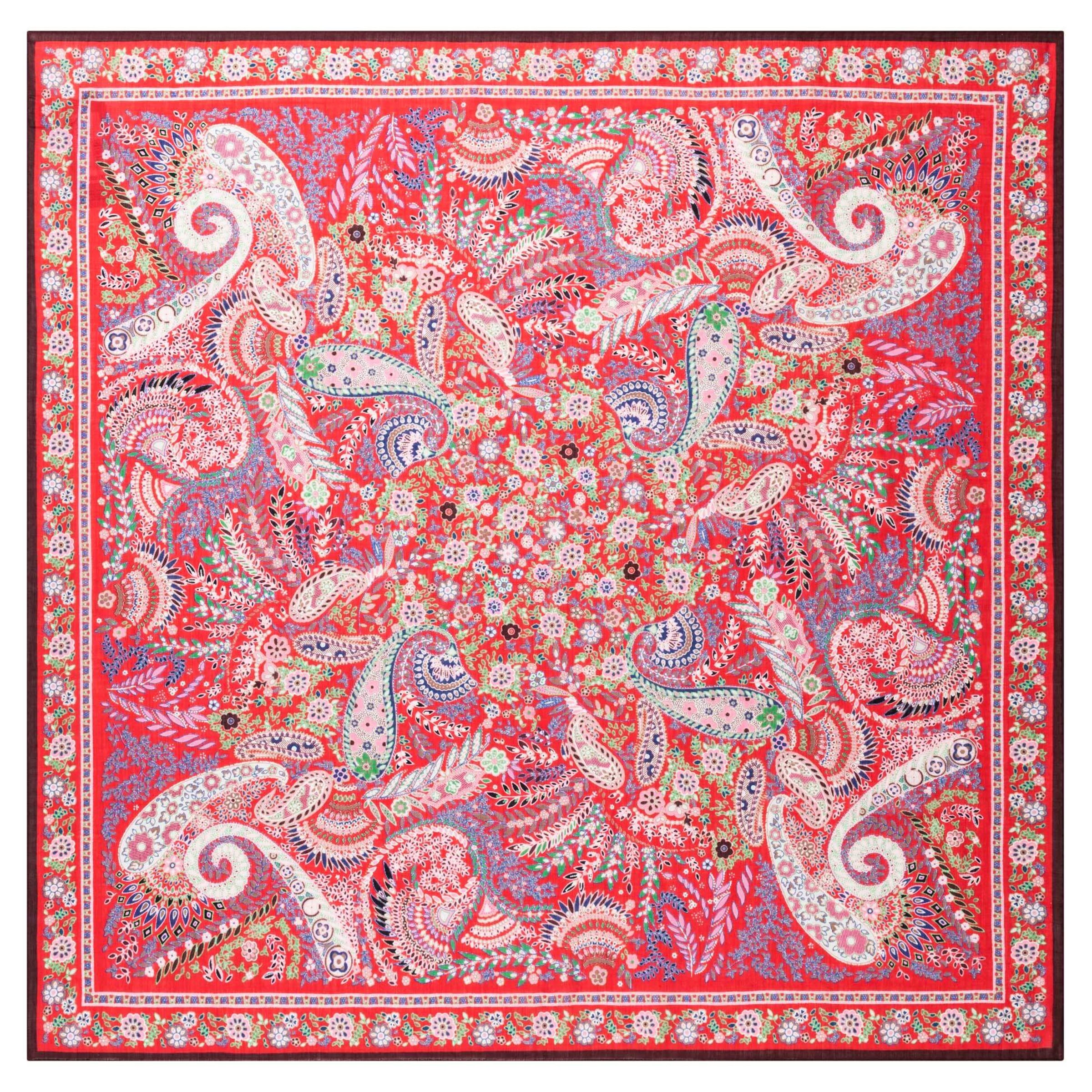 Roeckl Doek 'WOOL FEATHER' in Rood: voorkant