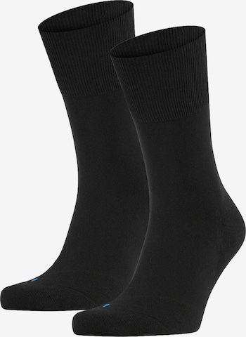 FALKE Athletic Socks in Black: front