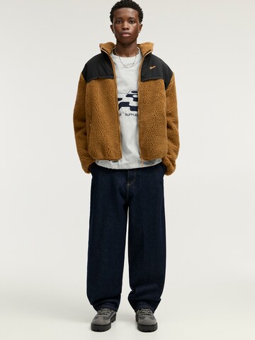 Veste en polaire Pull&Bear en marron