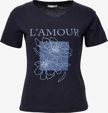 T-shirt Orsay en bleu : devant