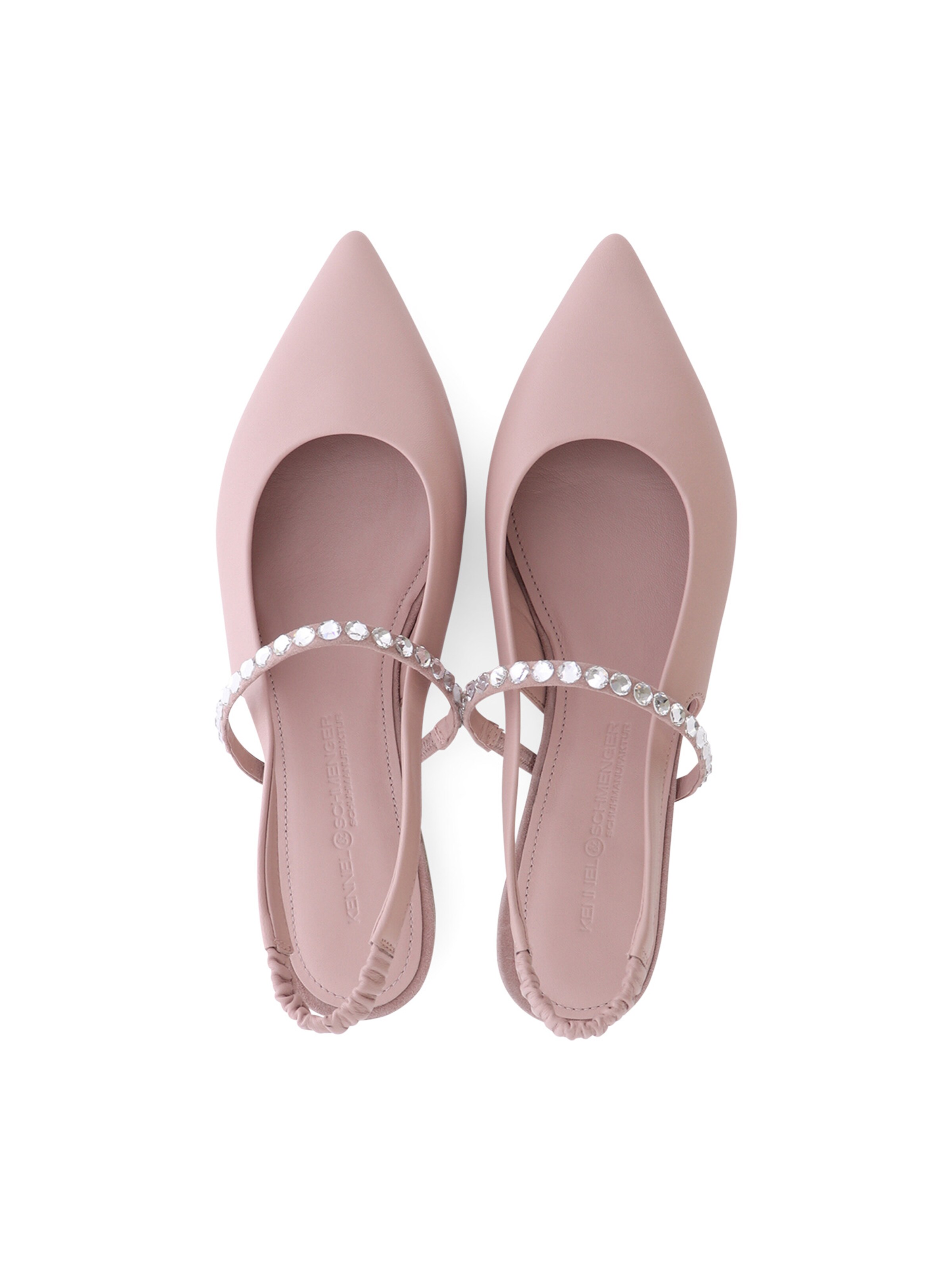 Kennel & Schmenger Ballerina met riempjes 'Greata' in Beige