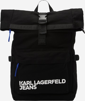 KARL LAGERFELD JEANS Backpack in Black: front