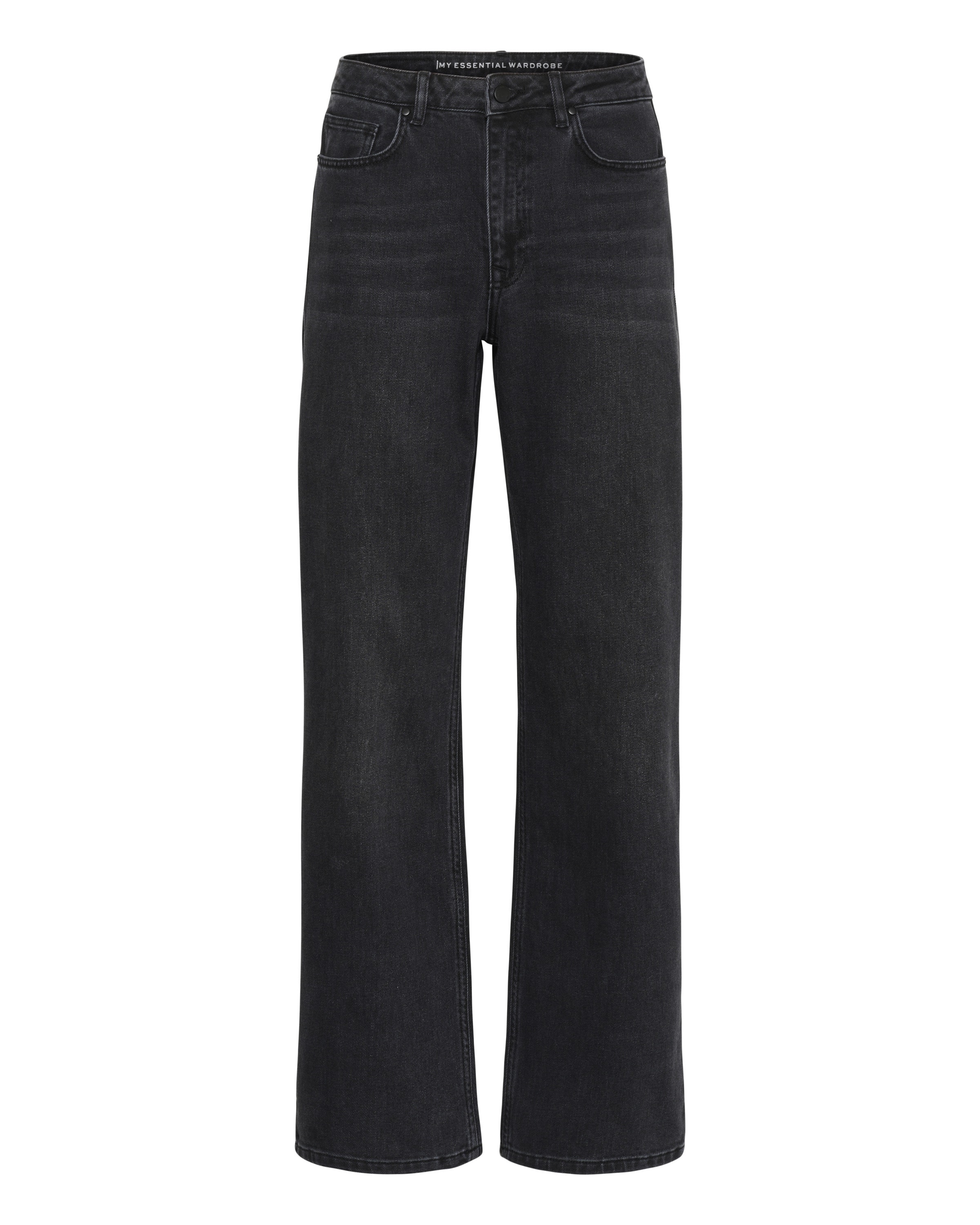 My Essential Wardrobe Wide Leg Jeans i sort: forside