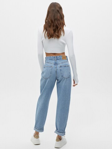 Pull&Bear Loosefit Jeans i blå