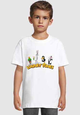 ABSOLUTE CULT Shirt 'Looney Tunes - Platform Pose' in White: front