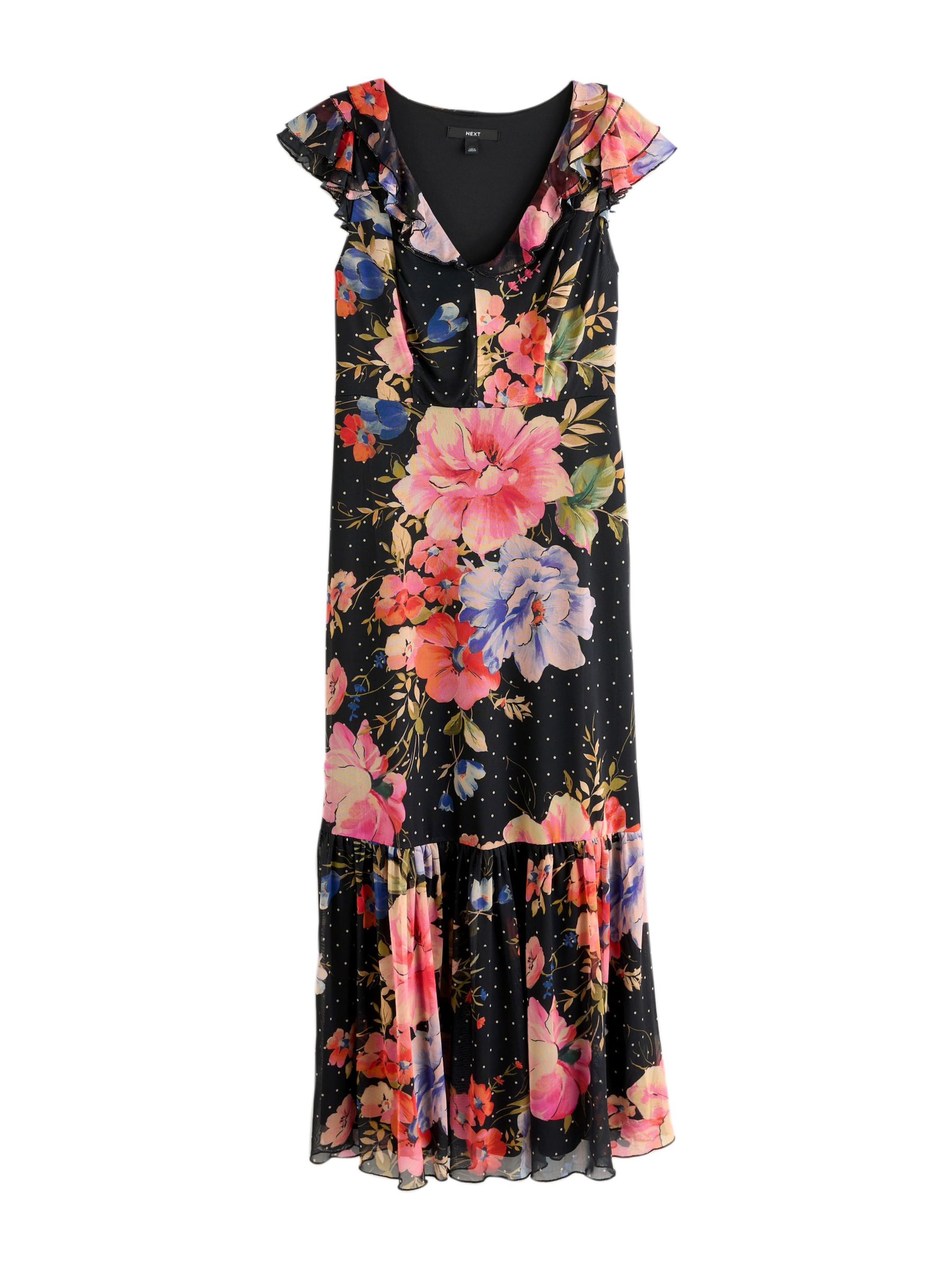 Next Jurk in de kleur Blauw / Olijfgroen / Rosa / Zwart, Productweergave