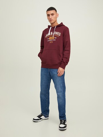 JACK & JONES Sweatshirt 'Tamp' in Rot