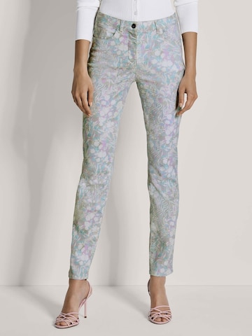 Effilé Pantalon MADELEINE en mélange de couleurs : devant