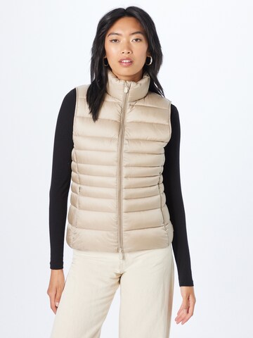 SAVE THE DUCK Vest 'LYNN' in Beige: front