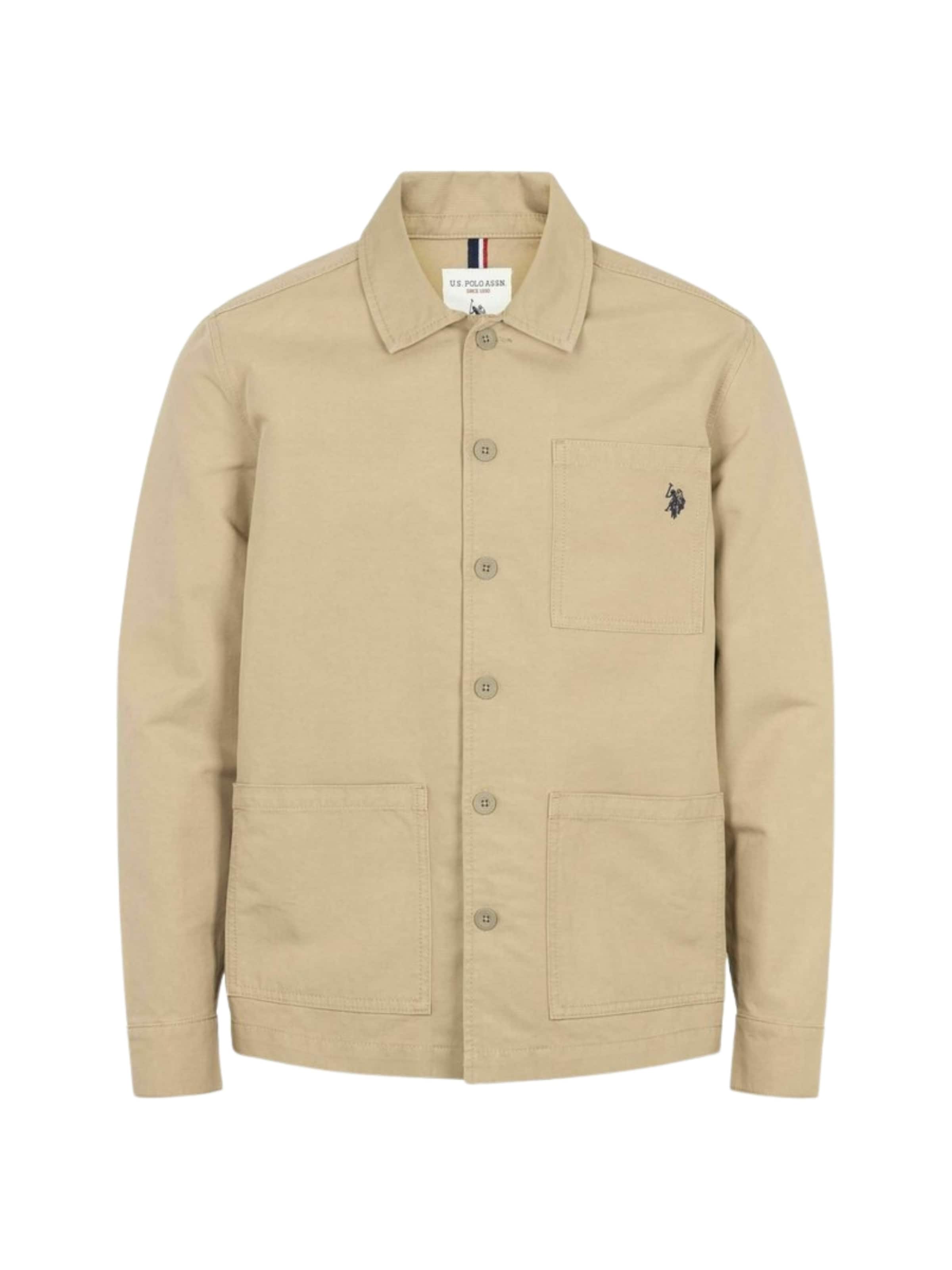 U.S. POLO ASSN. Košile ' Connor Overshirt ' – béžová: přední strana