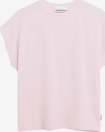T-shirt ARMEDANGELS en rose : devant