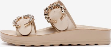 Mule Derimod en beige : devant