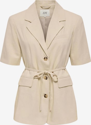 Blazer 'Jdynaomi Linen S/S Belt Blazer Tlr 15373938' di Jaqueline de Yong in beige: frontale