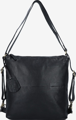 Burkely Schultertasche 'Natural Norah' in Schwarz: Vorderseite