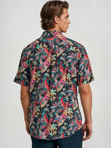 Funky Buddha Regular fit Πουκάμισο σε μαύρο