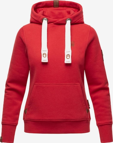 NAVAHOO - Sweatshirt 'Damlaa' em vermelho: frente