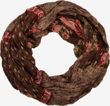 styleBREAKER Schlauchschal 'Loop mit Blumen Paisley Muster' in Braun: Vorderseite