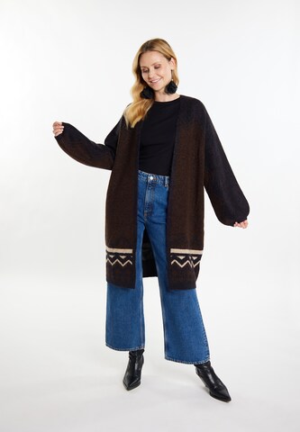 usha FESTIVAL Knit Cardigan in Brown