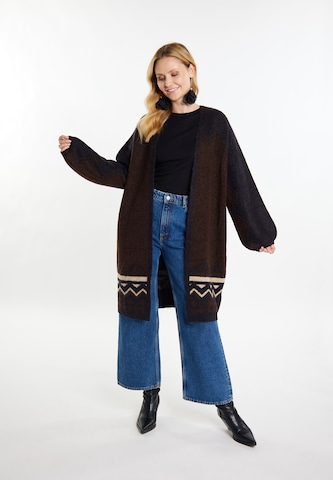 usha FESTIVAL Knit cardigan in Brown