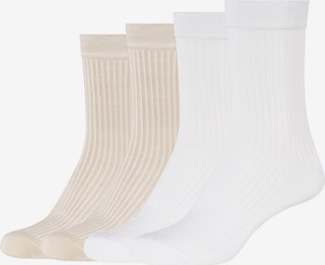 camano Socken 'Silky Feeling' in Weiß: predná strana