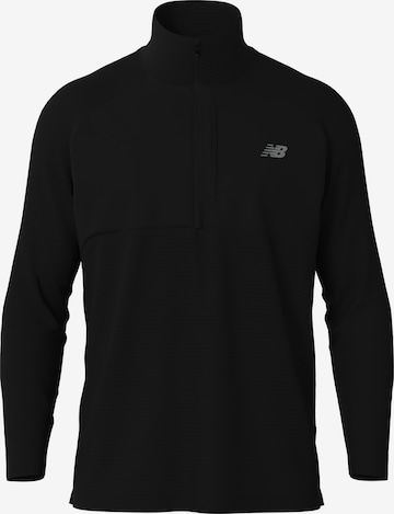 T-Shirt fonctionnel new balance en noir : devant