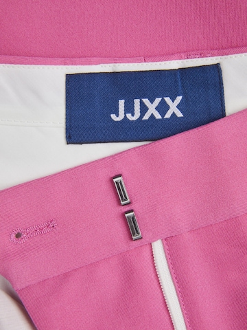 JJXX Lużny krój Spodnie w kant 'Mary' w kolorze różowy