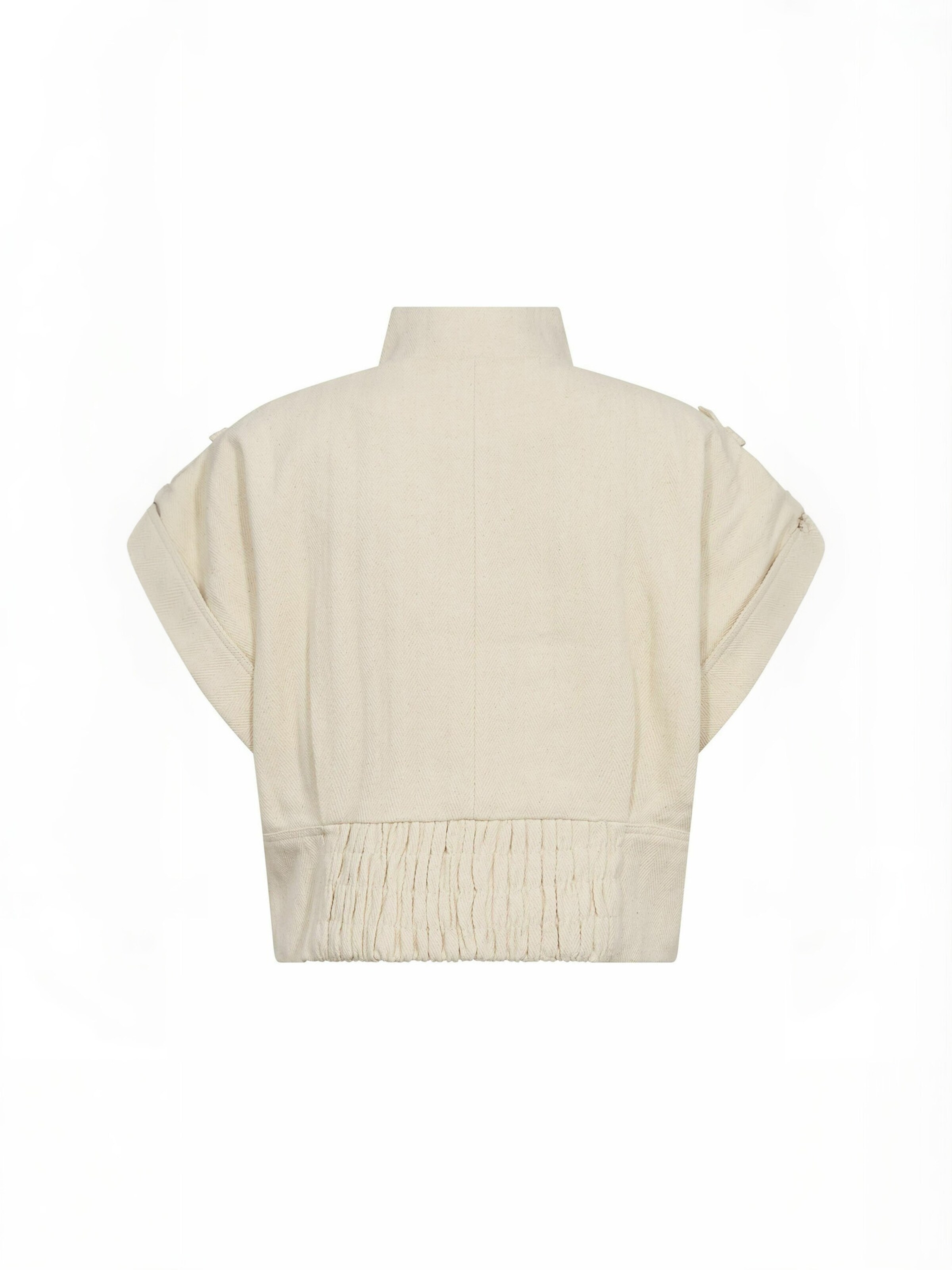 Gilet ' CalinCC ' co'couture en blanc