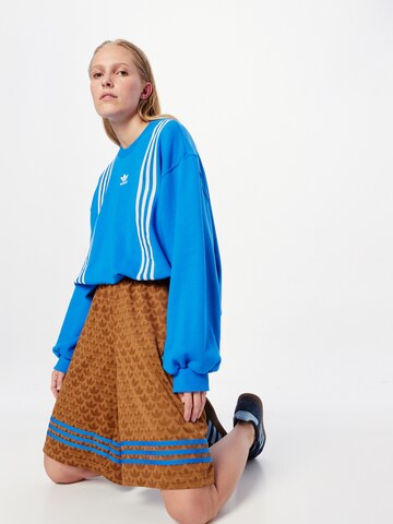 ADIDAS ORIGINALS - Sweatshirt 'Adicolor 70S 3-Stripes' em azul: frente