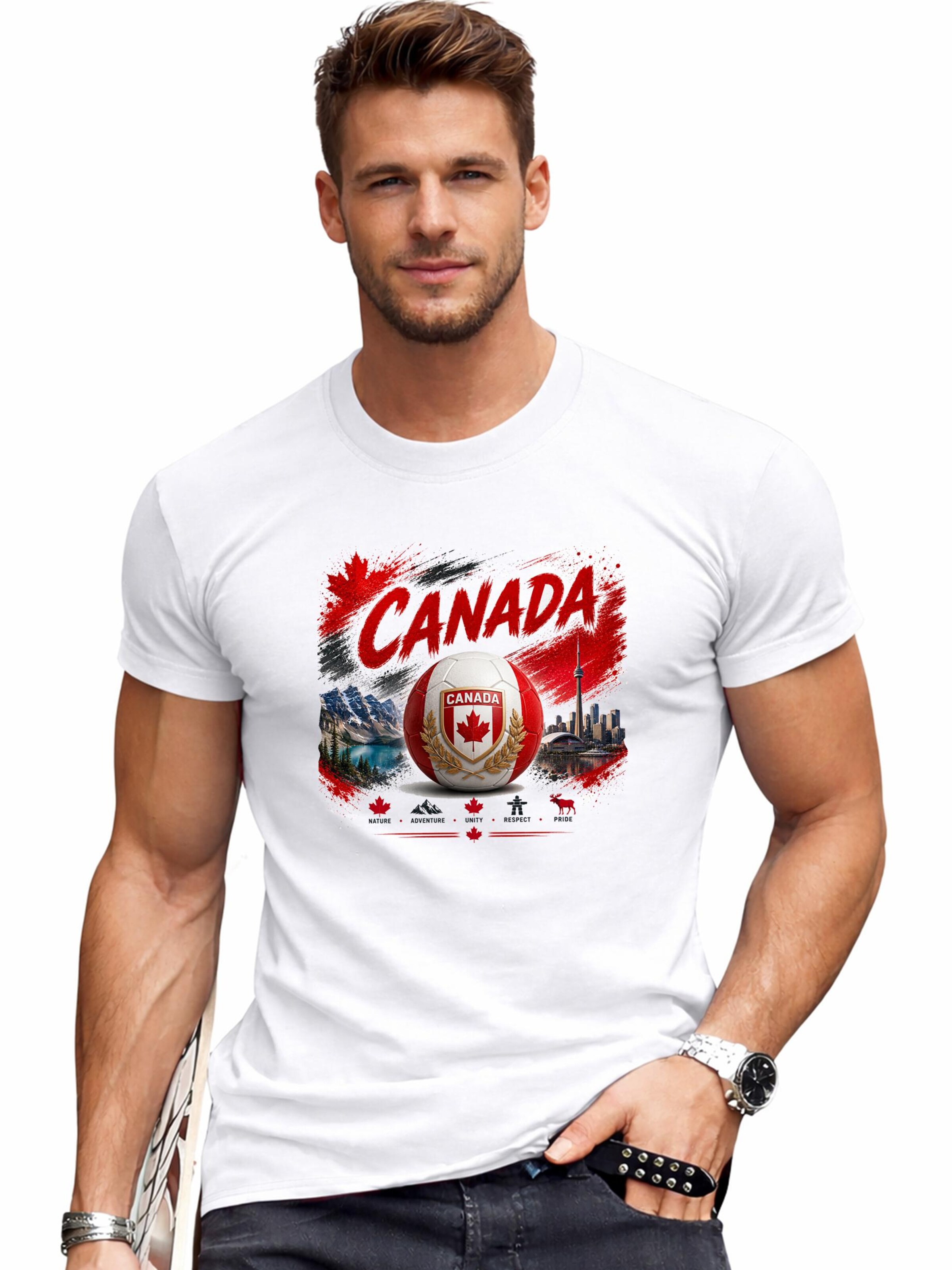 RMK Shirt 'Canada'‌‌‌‌‌‌‌ in Weiß