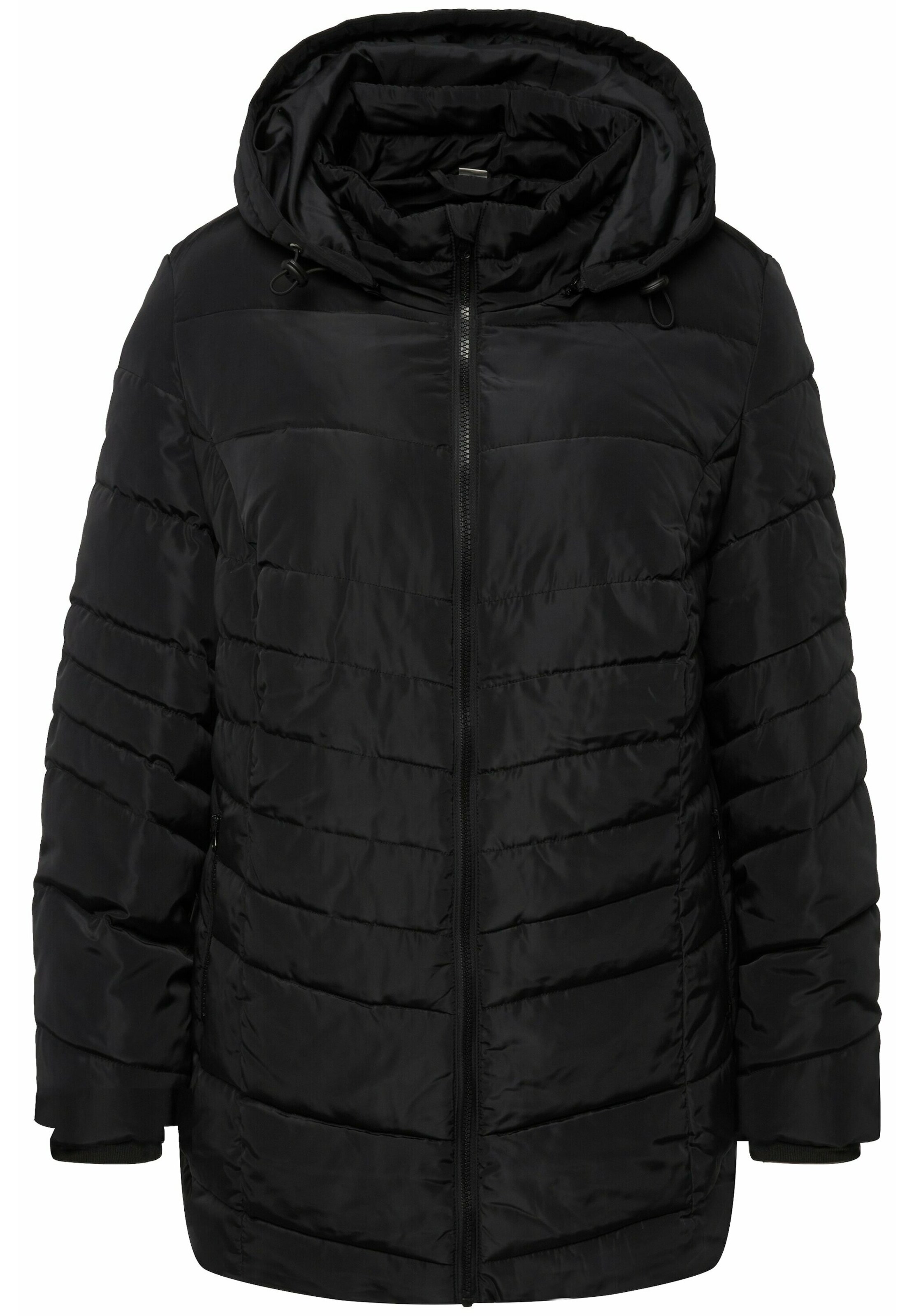 Ulla Popken Winter jacket in Black: front