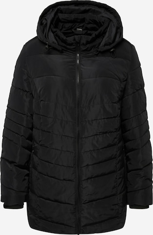 Ulla Popken Winter jacket in Black: front