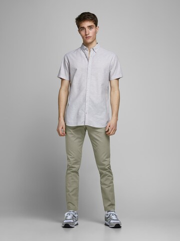 JACK & JONES Slimfit Παντελόνι τσίνο 'JJIMacro JJDave' σε πράσινο