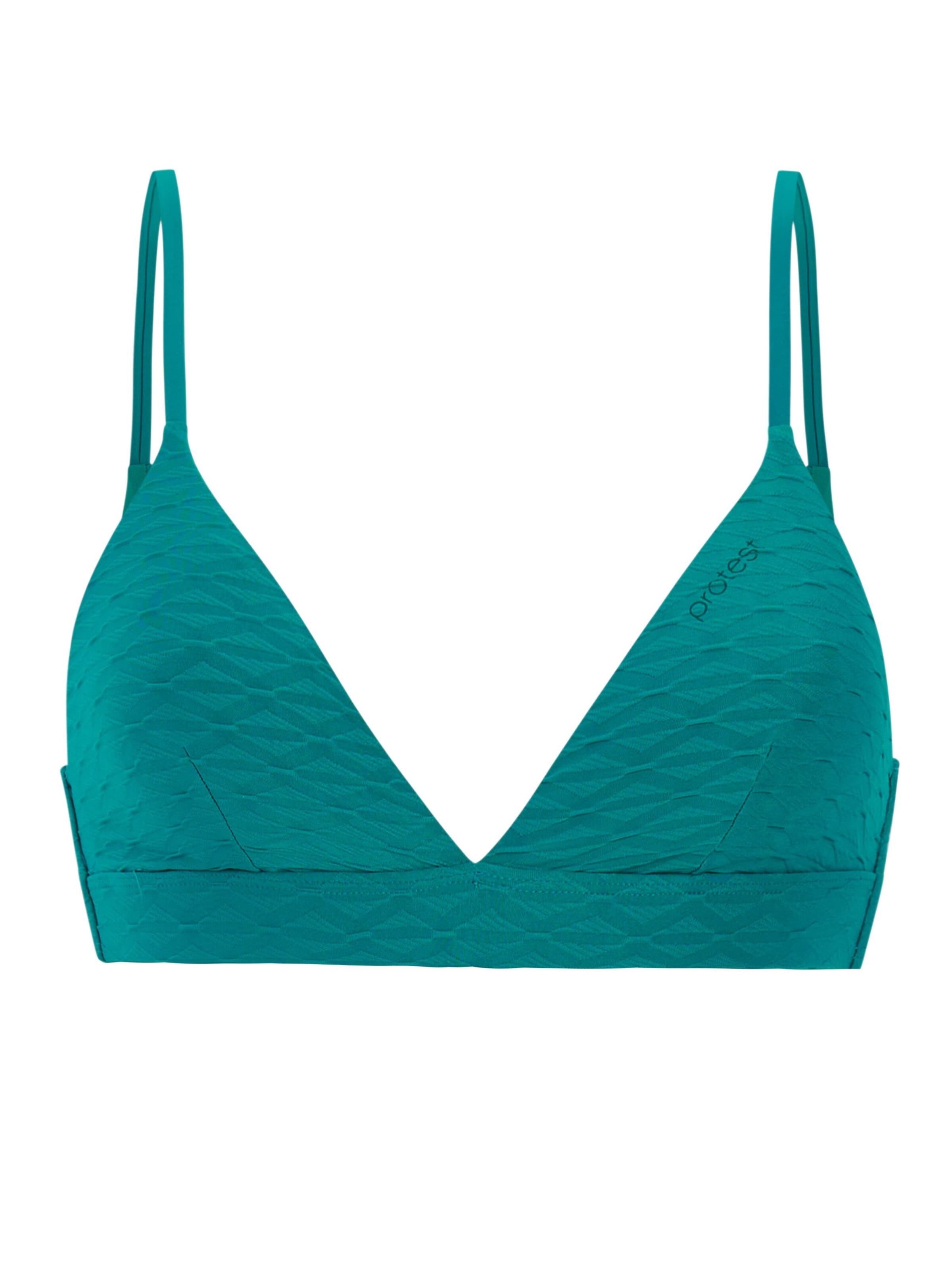 PROTEST Triangel Bikinitop 'MIXStrong' in Groen: voorkant