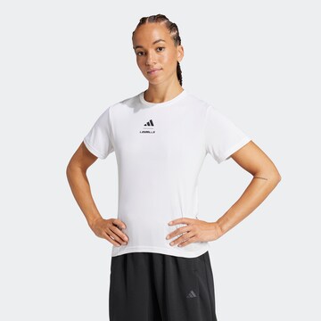 ADIDAS PERFORMANCE Sports top 'Les Mills' in White: front