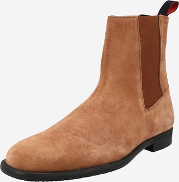 HUGO Chelsea Boots 'Kyron' in Brown: front