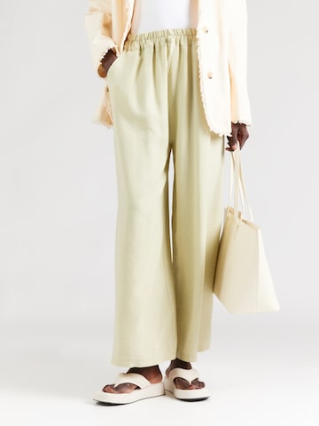 Hailys Wide leg Παντελόνι 'Mo44na' σε πράσινο: μπροστά