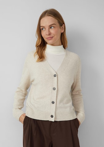 s.Oliver Strickjacke in Beige: Vorderseite