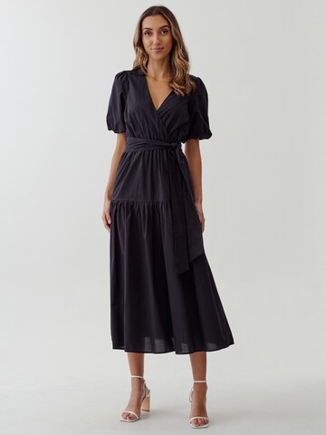 Robe-chemise 'WREN' Tussah en noir : devant