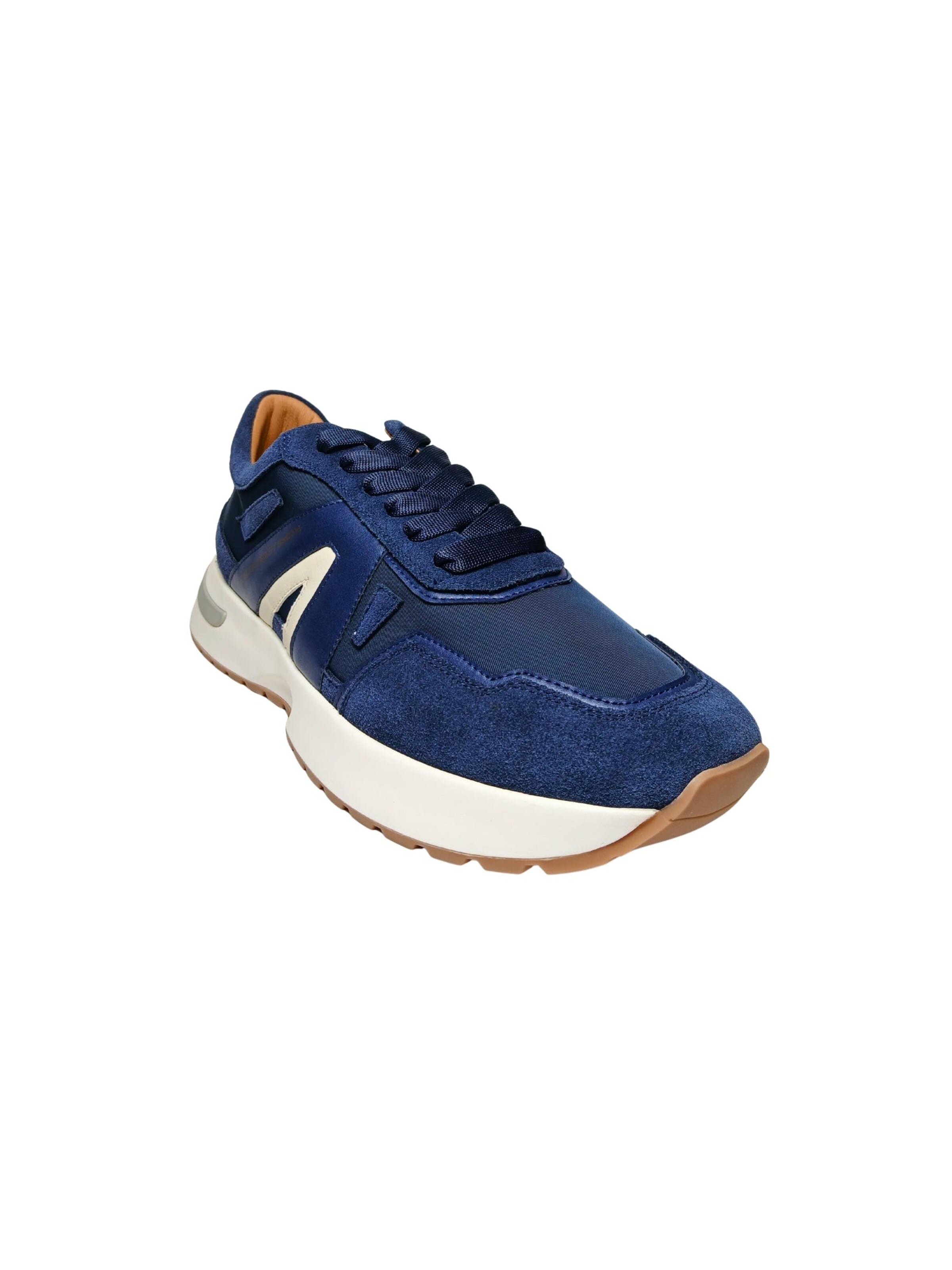 Sneaker bassa di Alexander Smith in blu: frontale