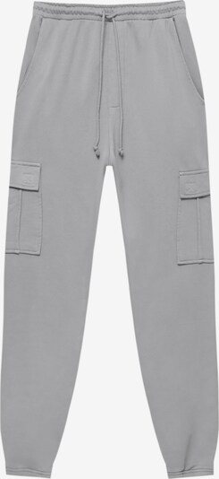 Pull&Bear Kargo hlače | svetlo siva barva, Prikaz izdelka