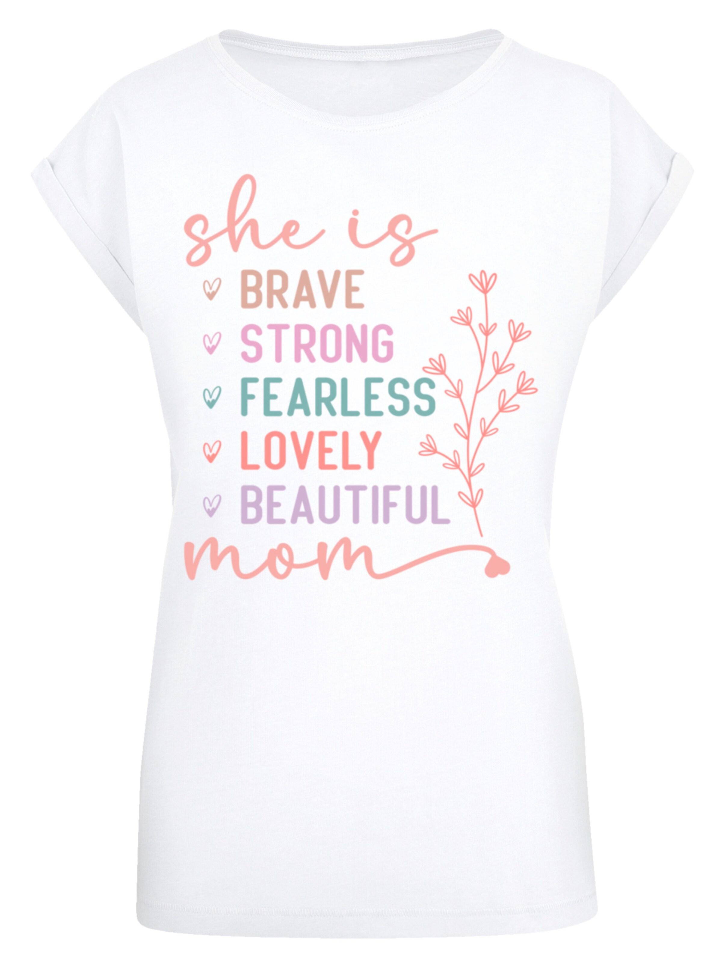 F4NT4STIC Shirt in Wit: voorkant