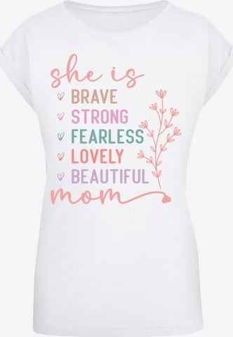 F4NT4STIC Shirt in Wit: voorkant