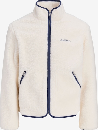 JACK & JONES Fleecejacke 'JWHNORREBRO' in L in navy / weiß, Produktansicht