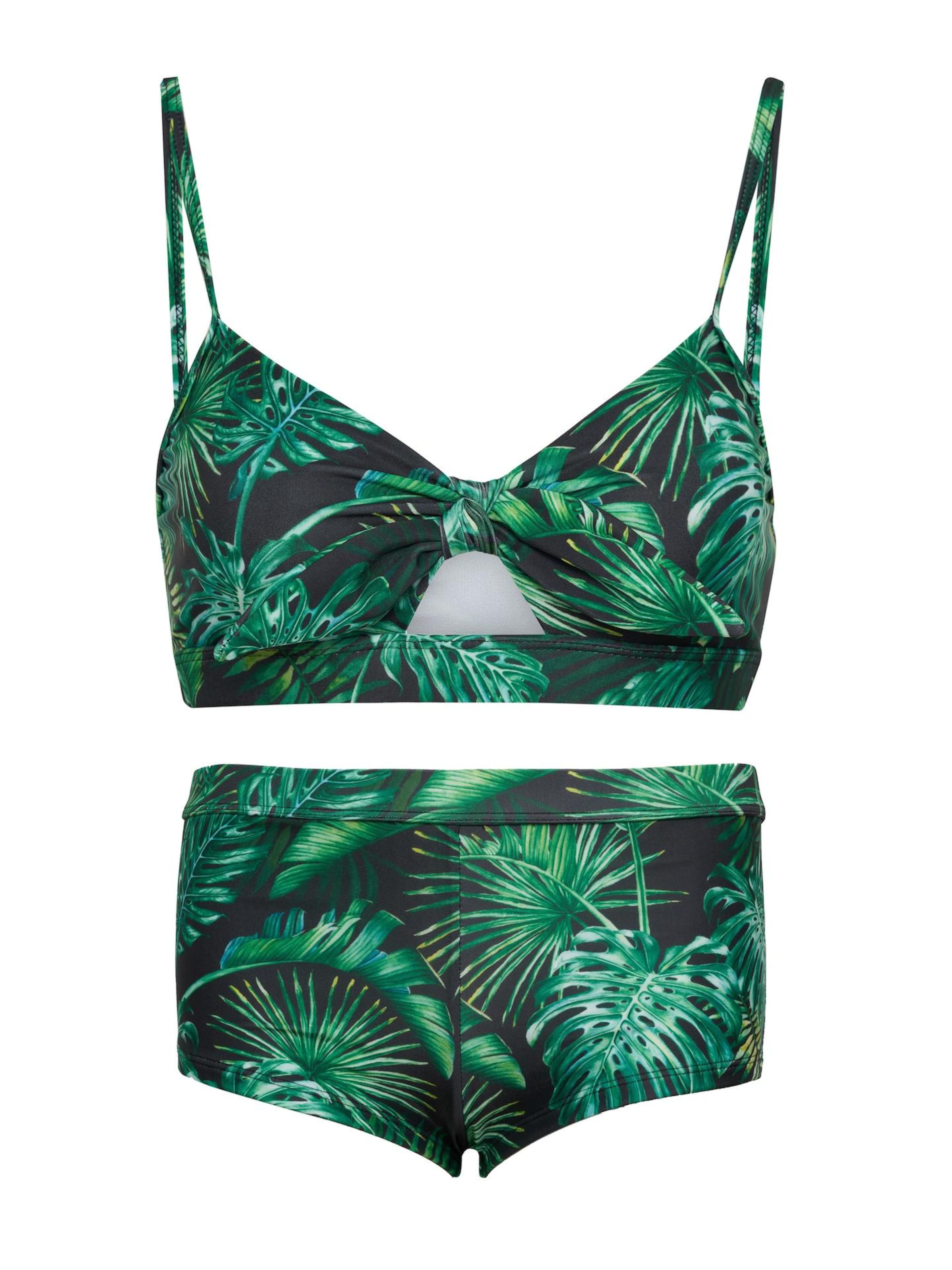 La V Triangel Bikini 'Bikini hipster broekje' in Groen: voorkant