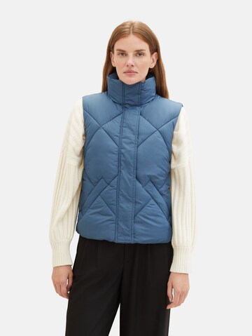 TOM TAILOR Bodywarmer in Blauw: voorkant