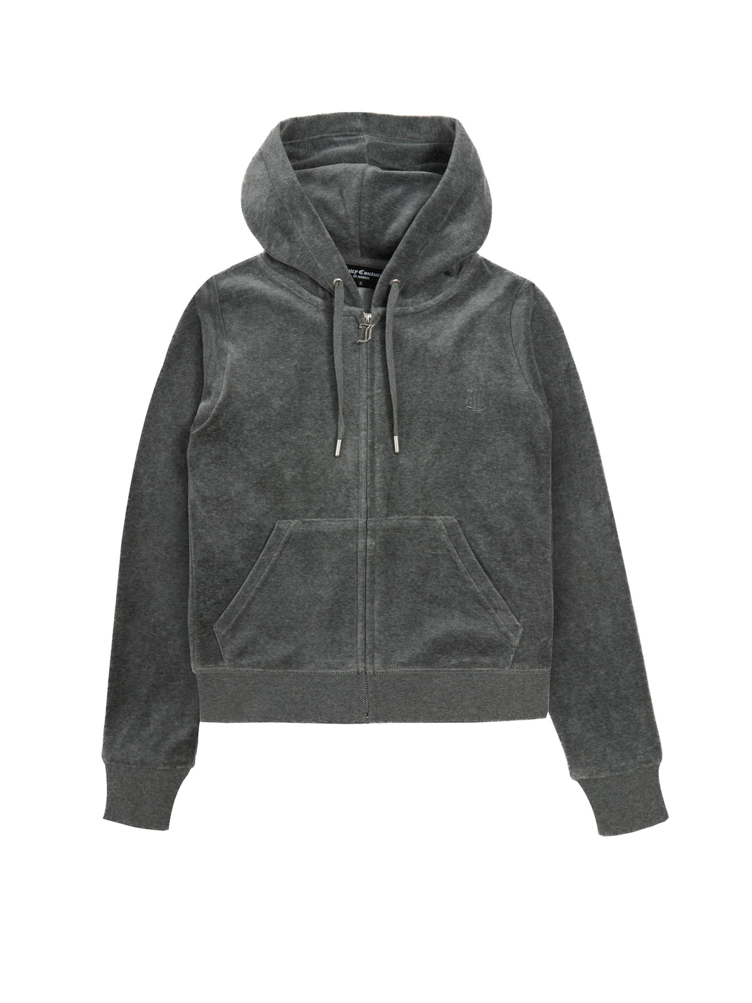 Juicy Couture Кофта на молнии 'ROBERTSON' в Серый: спереди