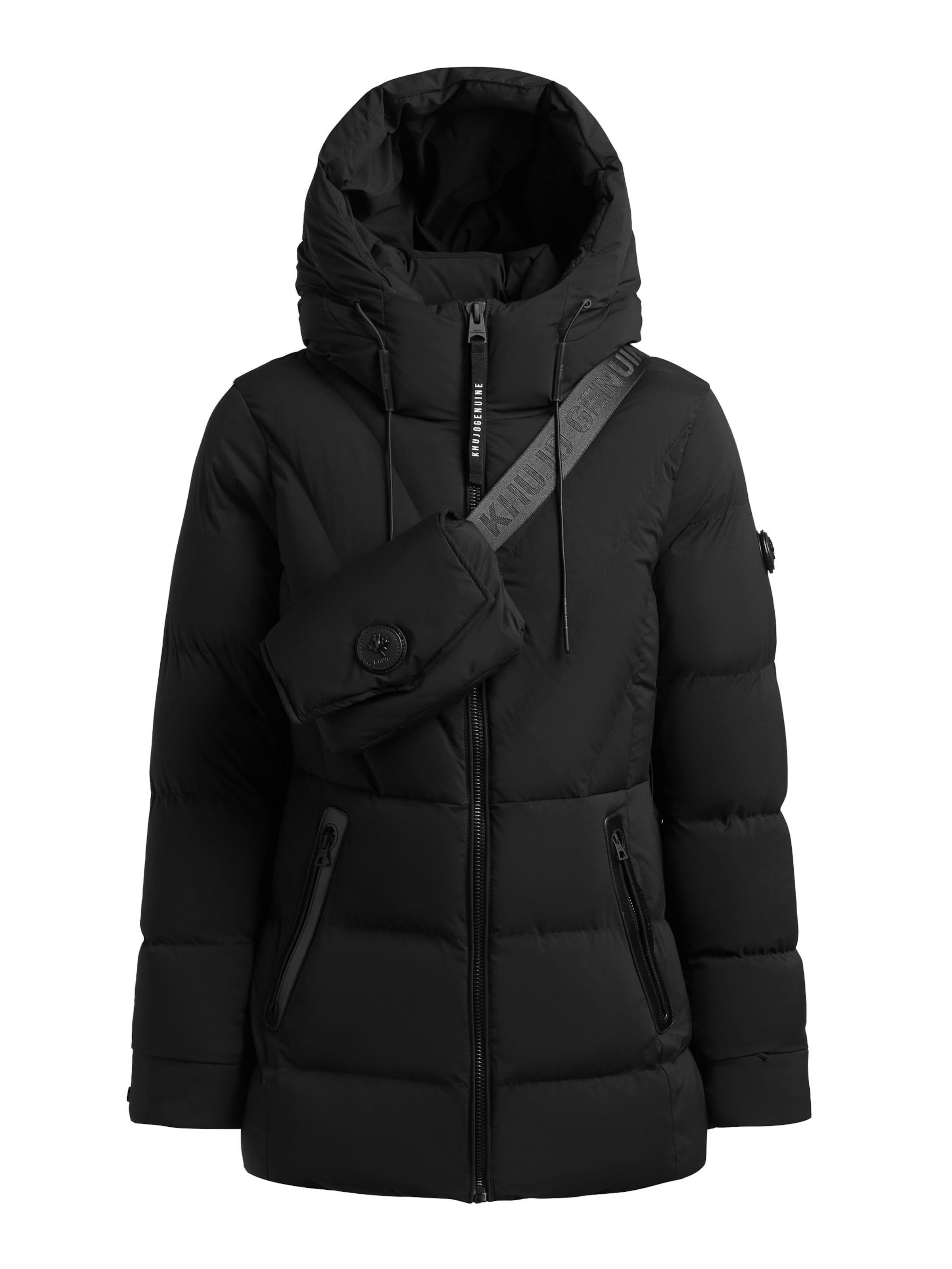 khujo Winterjas 'Rabb2' in Zwart: voorkant